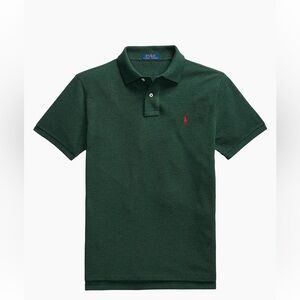Polo Ralph Lauren Basic Custom Slim-Fit Mesh Polo‎ Shirt Green XL New With Tags
